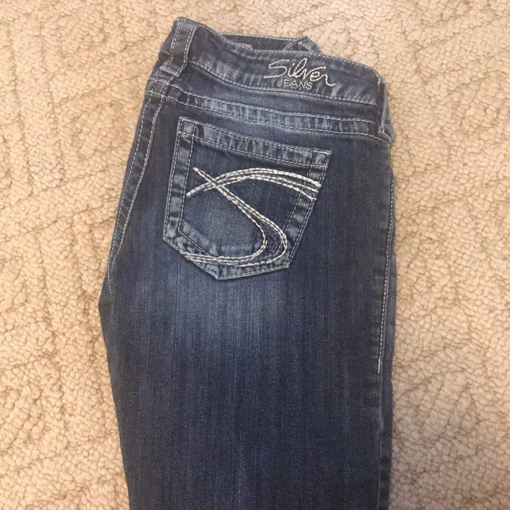 Tuesday boot cut silver jeans